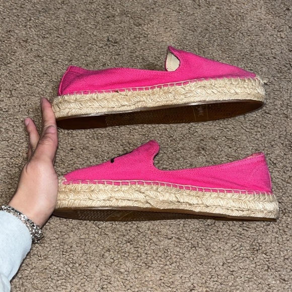 Soludos Elephant Embroidered Platform Espadrilles Pink 7.5 - Picture 7 of 10